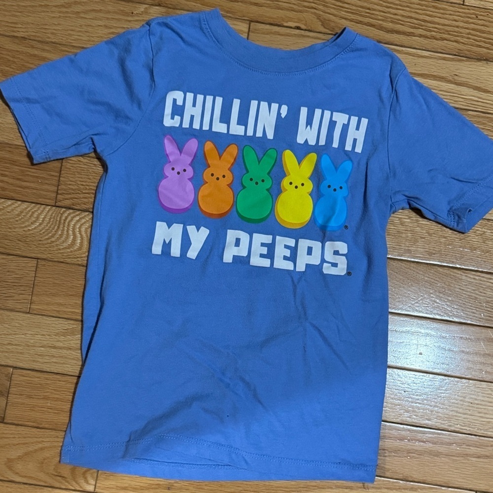 Chillin with my Peeps pastel blue Easter shirt